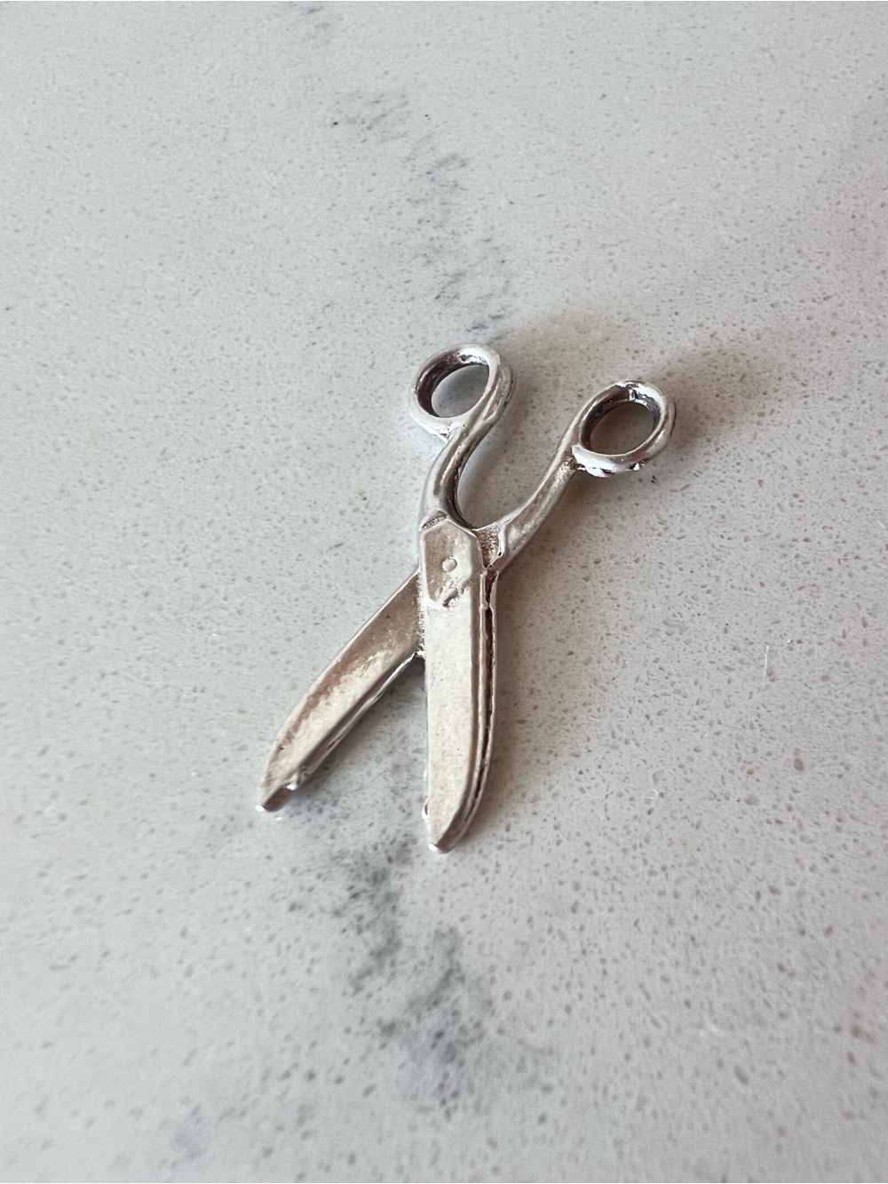 Sterling Silver Scissors Charm – Vintage Sewing Theme